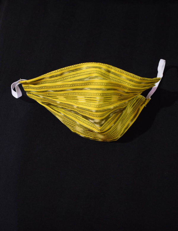 Sambalpuri Mask 2 Layered Yellow Mask