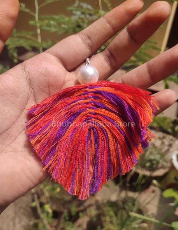 Leaf Shaped Customized Tassel Earring