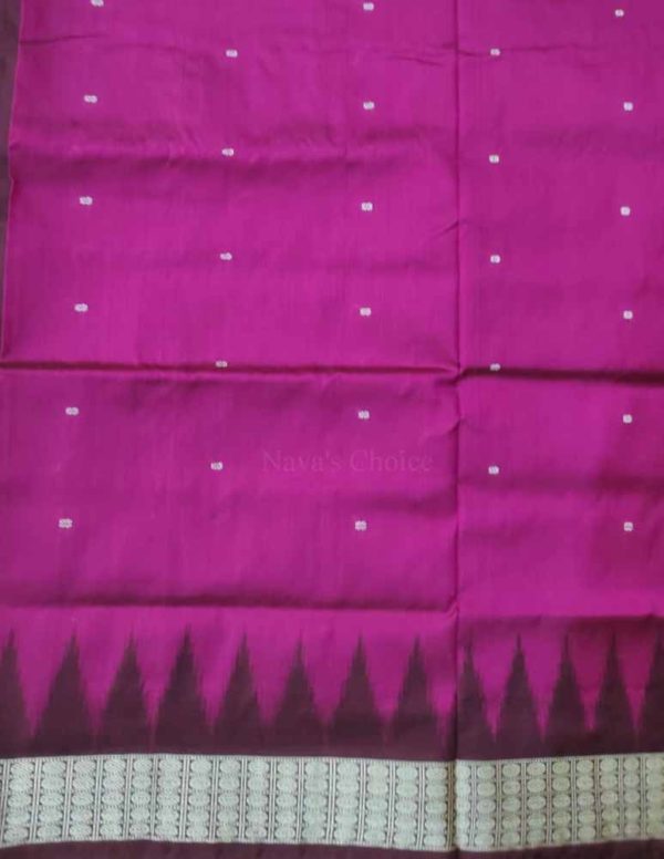 Magenta Color Sonepuri Weave with Bomkai Saree